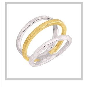 Silpada Sterling Silver & Brass Ring size 7 NEW!